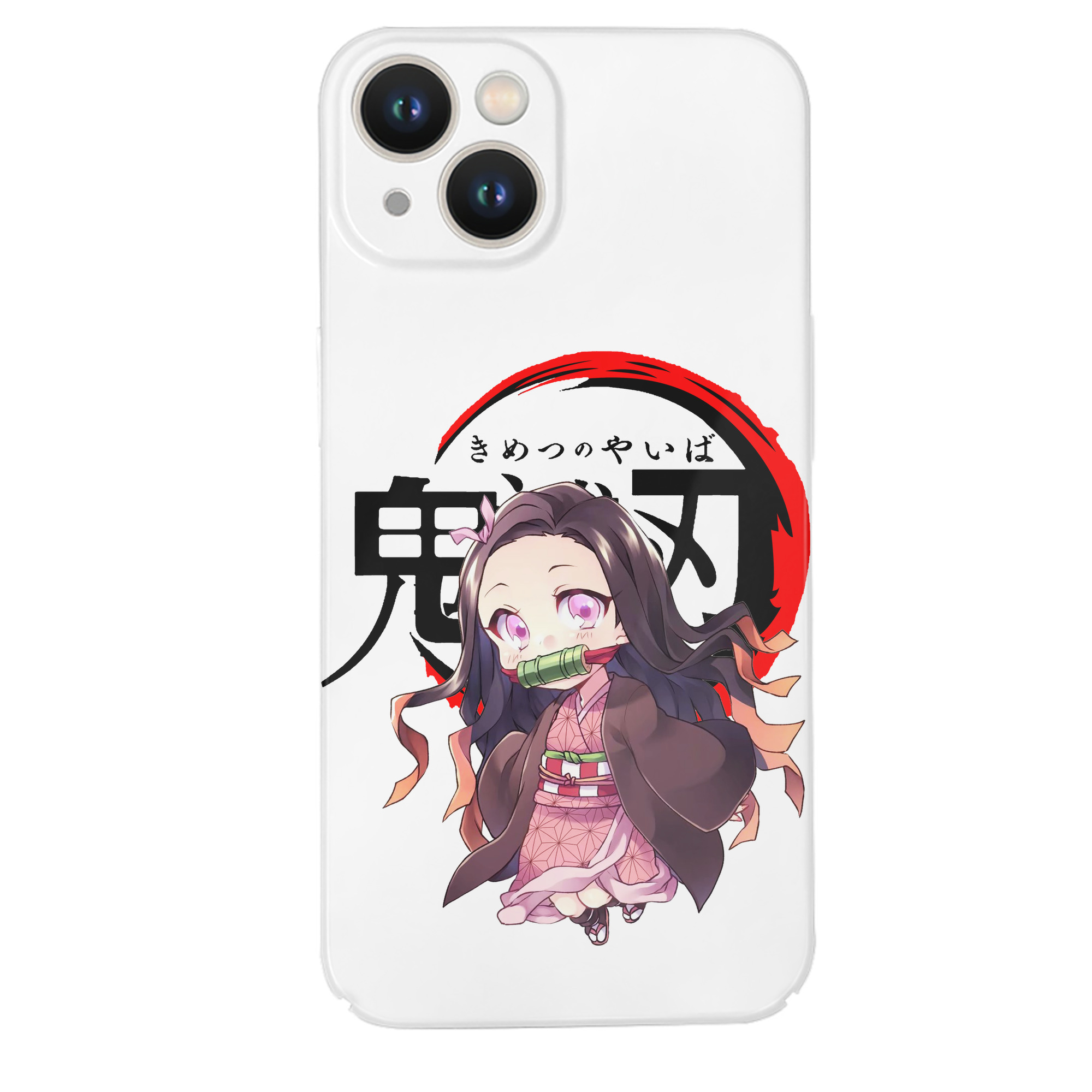 （画像用） 鬼滅の刃（きめつのやいば）竈門 禰󠄀豆子／かまど ねずこ Kamado Nezuko 【iPhone 14シリーズ対応】ハードケース